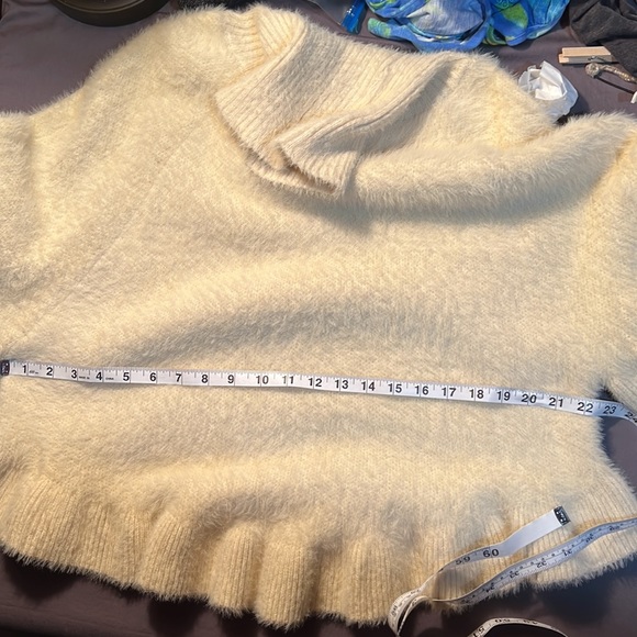 Anthropologie Akemi + Kin Falling Snow Poncho Sweater - Picture 8 of 8